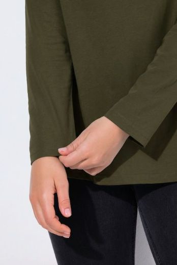 Plus size veliki brojevi Majica dugih rukava V ovratnika za punije