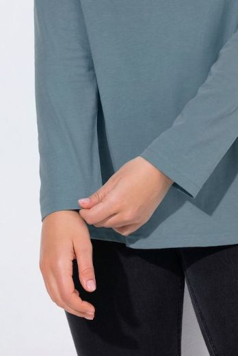 Plus size veliki brojevi Majica dugih rukava V ovratnika za punije