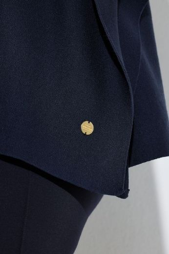 Plus size veliki brojevi Pončo povišenog ovratnika za punije