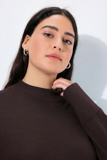 Plus size veliki brojevi Pulover povišenog ovratnika za punije