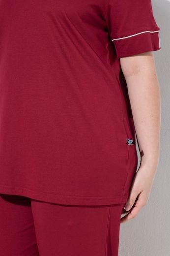 Plus size veliki brojevi Pidžama kratkih rukava i dugih nogavica za punije