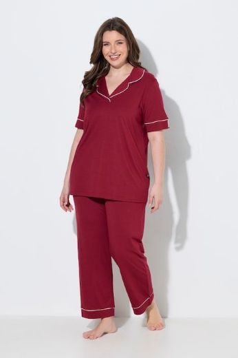 Plus size veliki brojevi Pidžama kratkih rukava i dugih nogavica za punije
