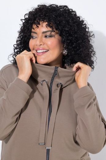 Plus size veliki brojevi Majica dugih rukava s patentnim zatvaračem za punije