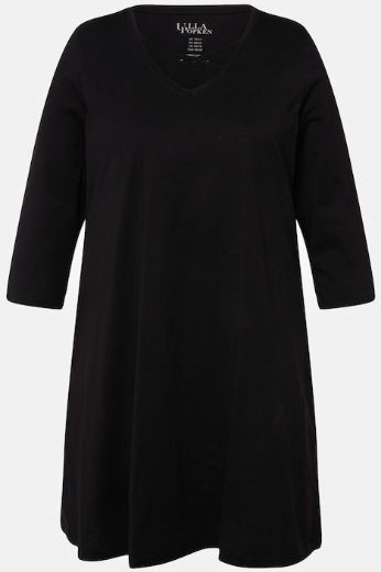 Plus size veliki brojevi Majica 3/4 rukava dužeg A kroja za punije