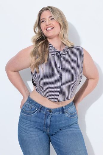 Plus size veliki brojevi Bluza skraćeni model za slojevito oblaćenje za punije