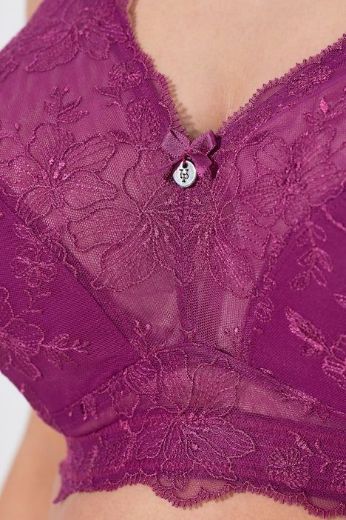 Plus size veliki brojevi Grudnjak bez žice s dodatkom ukrasne čipke za punije
