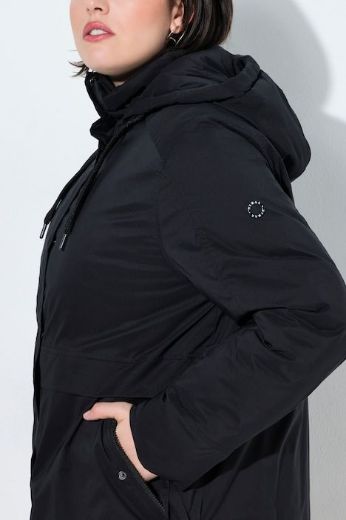 Plus size veliki brojevi Jakna vodoodbojna s kapuljačom za punije