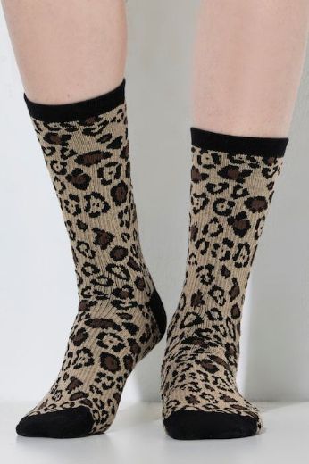 Plus size veliki brojevi Čarape kompresijske leopard uzorka za punije
