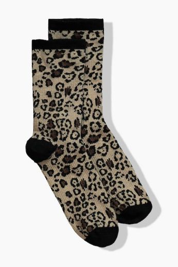 Plus size veliki brojevi Čarape kompresijske leopard uzorka za punije