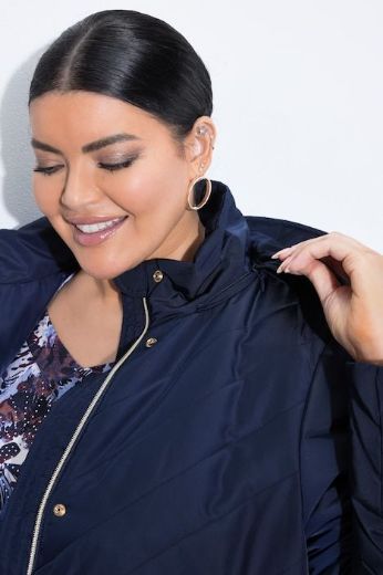 Plus size veliki brojevi Kaput prošiven vodoodbojan s odvojivom kapuljačom za punije