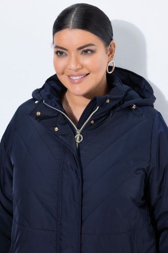 Plus size veliki brojevi Kaput prošiven vodoodbojan s odvojivom kapuljačom za punije