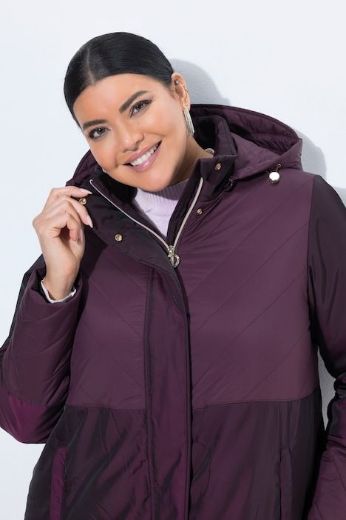 Plus size veliki brojevi Kaput prošiven vodoodbojan s odvojivom kapuljačom za punije