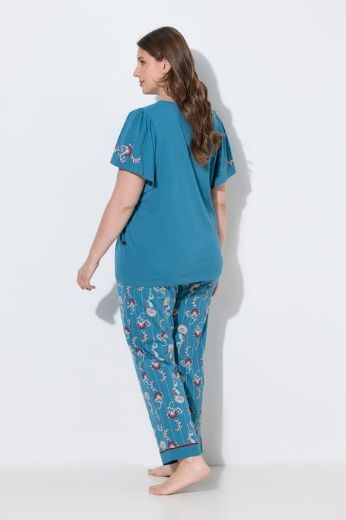 Plus size veliki brojevi Pidžama dvodijelna s V izrezom za punije