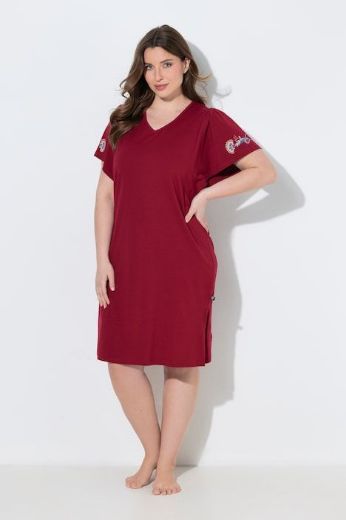 Plus size veliki brojevi Spavaćice 2 u paketu s V izrezom i kratkim rukavima za punije