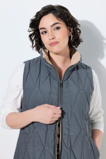 Plus size veliki brojevi Prsluk dvostrani prošiveni za punije