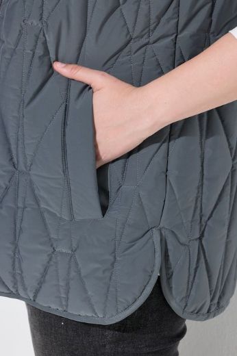 Plus size veliki brojevi Prsluk dvostrani prošiveni za punije