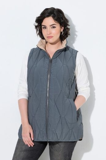 Plus size veliki brojevi Prsluk dvostrani prošiveni za punije