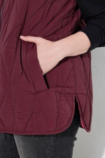 Plus size veliki brojevi Prsluk dvostrani prošiveni za punije