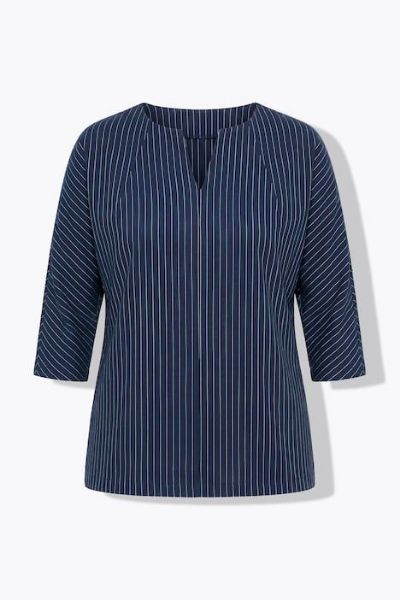 Veliki brojevi Majica 3/4 rukava šireg kroja moda za punije