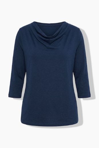 Plus size veliki brojevi Majica 3/4 rukava od prirodnog pamuka za punije