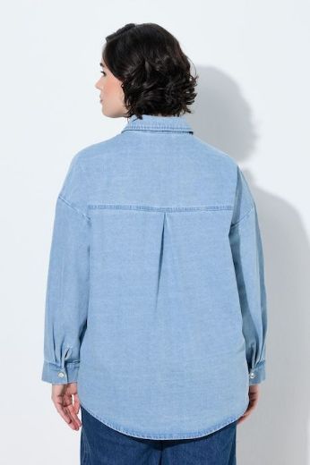 Plus size veliki brojevi Jakna traper dugih rukava  s ukrasima za punije