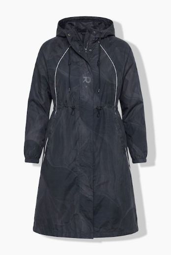 Plus size veliki brojevi Parka vodootporna A kroja s kapuljačom za punije