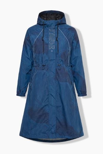 Plus size veliki brojevi Parka vodootporna A kroja s kapuljačom za punije
