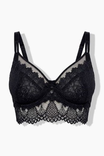 Plus size veliki brojevi Grudnjak čipkasti sa žicom za punije