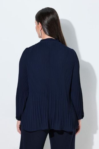 Plus size veliki brojevi Bluza dugih rukava plisirana A kroja za punije