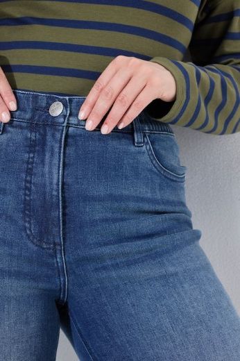Plus size veliki brojevi Traperice širokih ravnih nogavica rastezljive za punije