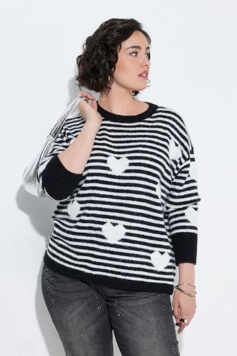 Plus size veliki brojevi Pulover dugih rukava okruglog izreza za punije