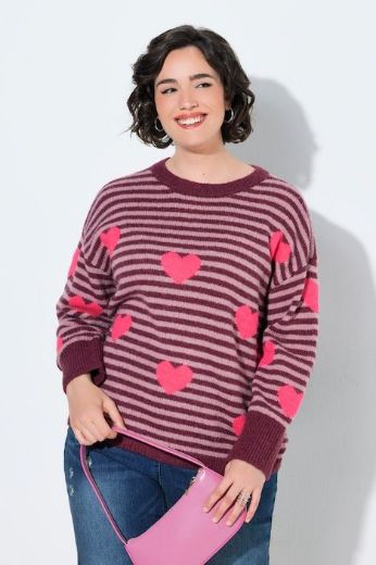 Plus size veliki brojevi Pulover dugih rukava okruglog izreza za punije