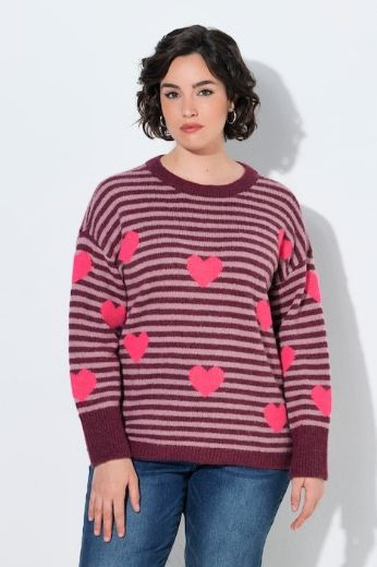 Plus size veliki brojevi Pulover dugih rukava okruglog izreza za punije