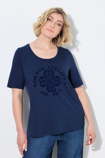 Plus size veliki brojevi Majica kratkih rukava okruglog izreza s printom za punije