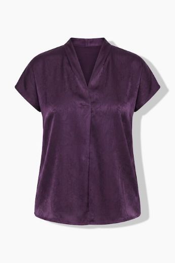 Plus size veliki brojevi Bluza kratkih rukava od satena za punije