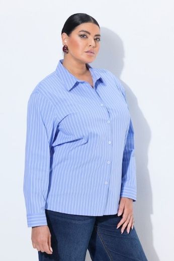 Plus size veliki brojevi Košulja dugih rukava na pruge za punije
