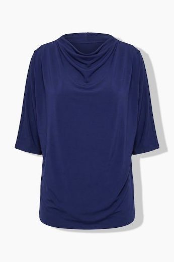 Plus size veliki brojevi Majica kratkih rukava šireg kroja s povišenim ovratnikom za punije