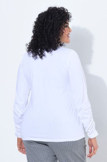 Plus size veliki brojevi Majica dugih rukava s dolčevita ovratnikom za punije