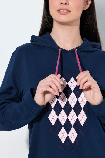 Plus size veliki brojevi Haljina dugih rukava s kapuljačom za punije