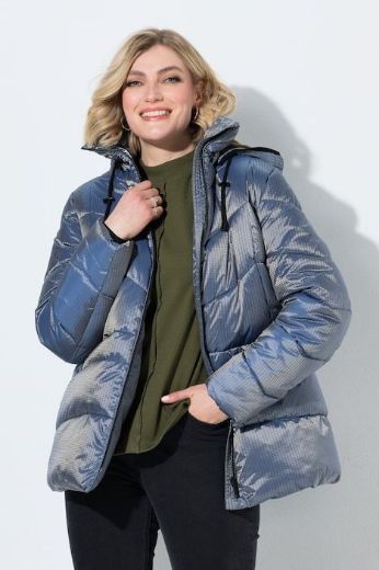 Plus size veliki brojevi Jakna prošivena s odvojivom kapuljačom i toplom podstavom za punije