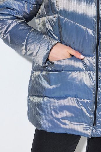 Plus size veliki brojevi Jakna prošivena s odvojivom kapuljačom i toplom podstavom za punije