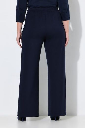 Plus size veliki brojevi Hlače širokih nogavica ravnog kroja od rastezljive viskoze za punije