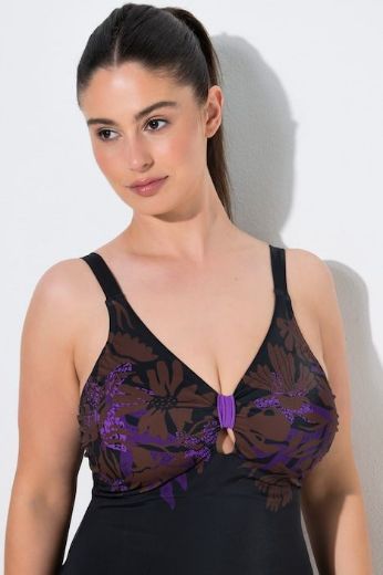 Plus size veliki brojevi Kupaći kostim jednodijelni s ukrasnim čvorom za punije