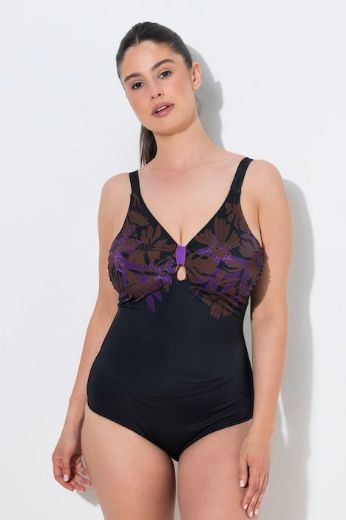 Plus size veliki brojevi Kupaći kostim jednodijelni s ukrasnim čvorom za punije