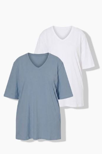 Plus size veliki brojevi Majica kratkih rukava 2 u paketu za punije