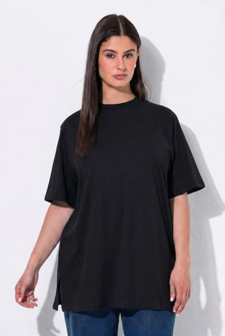 Plus size veliki brojevi Majica kratkih rukava s povišenim ovratnikom za punije