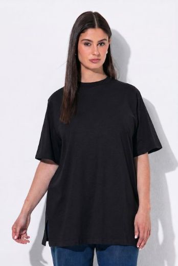 Plus size veliki brojevi Majica kratkih rukava s povišenim ovratnikom za punije