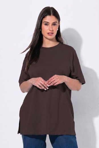 Plus size veliki brojevi Majica kratkih rukava s povišenim ovratnikom za punije