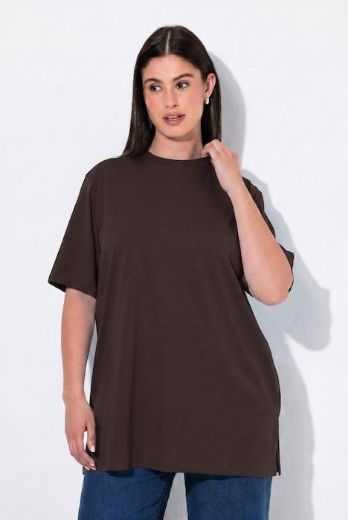 Plus size veliki brojevi Majica kratkih rukava s povišenim ovratnikom za punije
