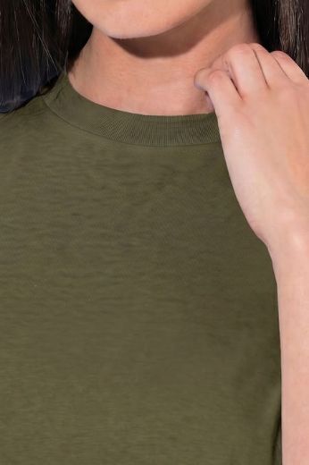 Plus size veliki brojevi Majica kratkih rukava s povišenim ovratnikom za punije